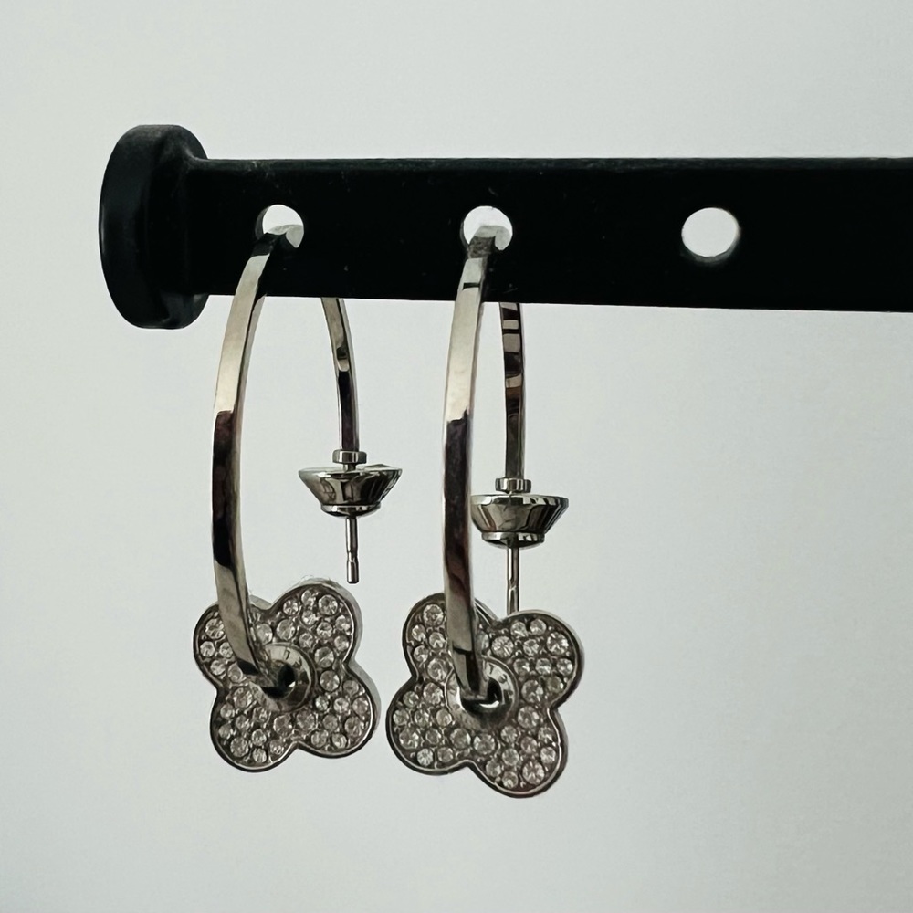 Henri Bendel Clover Hoop Earrings